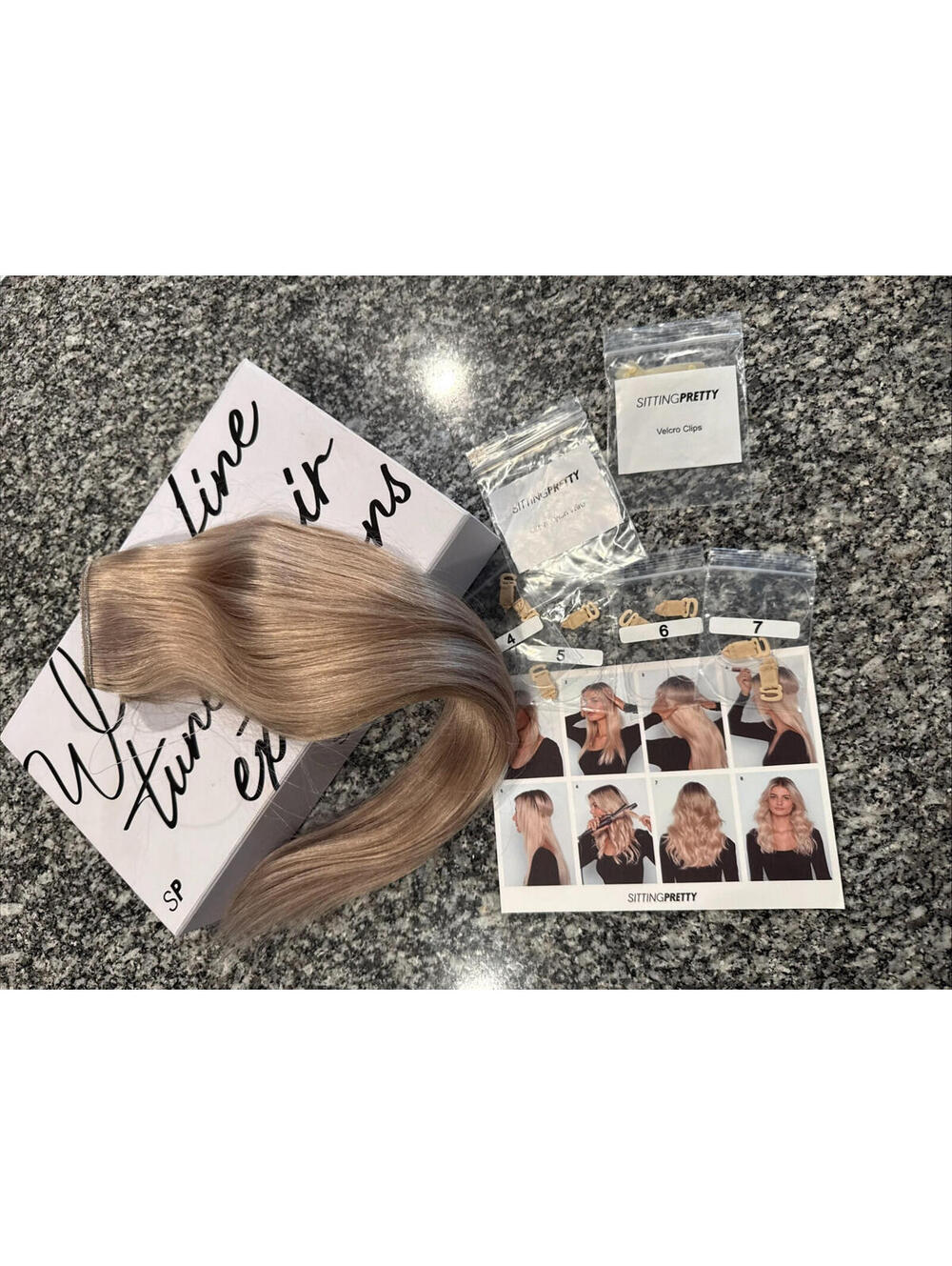 Sitting Pretty Halo Hair 16" Extensions 18HH16-C  - Fine- Ash Blonde #18